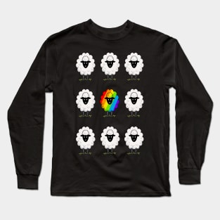 Rainbow Sheep Of The Family Long Sleeve T-Shirt